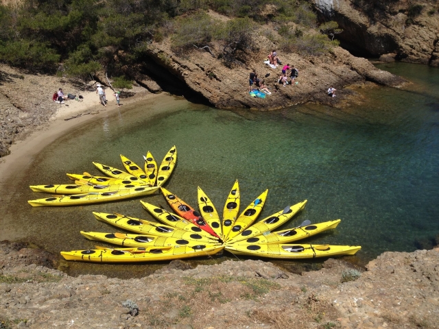  I nostri kayak nelle acque cristalline 